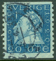 F  152 Gustaf II Adolf 20 öre stpl
