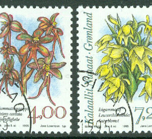Grönland – F  256-257 Arktiska orkidéer I, 2 kpl stpl