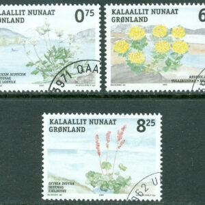 Grönland – F  440-442 Ätliga växter II, 3 kpl stpl