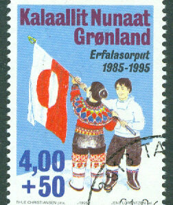 Grönland – F  273 Grönlands flagga 10 år, 1 kpl stpl