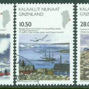 Grönland – F  495-497 Vetenskap IV, 3 kpl stpl