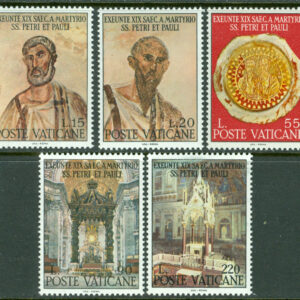Vatikanen – M  523-527 Petrus och Paulus martyrdomat 1900 år, 5 kpl **