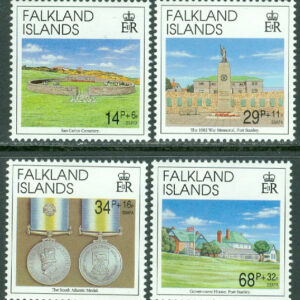 Falkland Islands – M  561-564 Befrielsen av Falklandsöarna 10 år, 4 kpl **