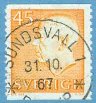 F  429 Gustaf VI Adolf  typ III. SUNDSVALL 1 31.10.67  (Y/M)