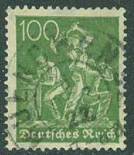 Deutsches Reich – M  167 Arbetare, 100 Pf stpl