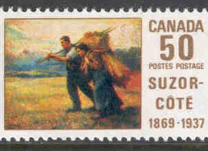 Kanada – M  434 Målaren och bildhuggaren Aurèle de Foy Suzor-Cté`s födelse 100 år, 1 kpl **