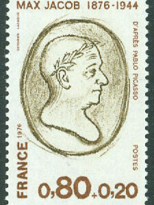 Frankrike – M 1981 Max Jacob, författare och konstnär. Målning av Picasso, 1 kpl **