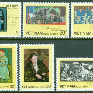 Vietnam – M 1853-1858 Målningar av Picasso, 6 kpl **