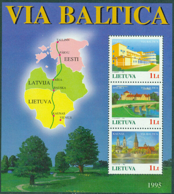 Litauen - M BL   6 Via Baltica, block **