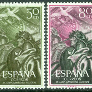 Spanien – M 1085-1086 Spanska upproret 20 år, 2 ol **