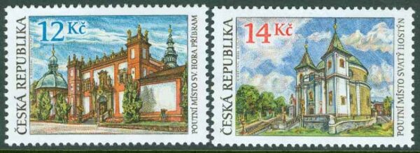Tjeckien - M  400-401 Hembygdens skönheter: Vallfartsorter, 2 kpl **