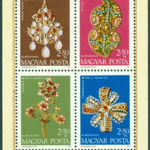 Ungern – M BL 100 A Frimärkets Dag 1973. Smycken, block **