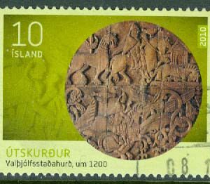 Island – F 1285 Isländskt hantverk II, 10 kr stpl