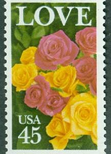 USA – M 1993 Hälsningsfrimärke, rosor, 1 kpl **