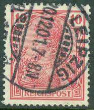 Deutsches Reich – M   56 Germania Reichspost, 10 Pf stpl