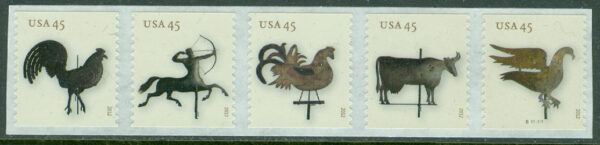 USA - M 4790-4794 Vindflöjlar, 5-strip kpl **