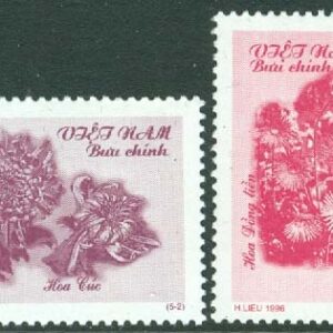 Vietnam – M 2750-2751 Blommor, 2 ol (*)