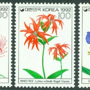 Sydkorea – M 1707-1709 Vildblommor II, 3 ol **