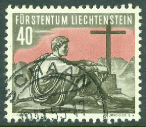Liechtenstein – M  337 Sport II. Bergsklättring, 40 Rp stpl