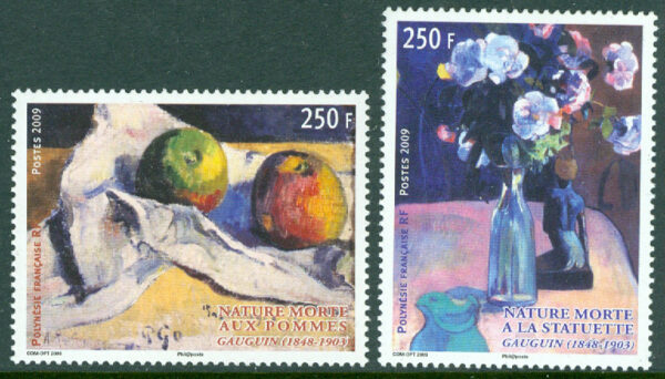 Franska Poynesien - M 1094-1095 Målningar av Paul Gauguin, 2 kpl **