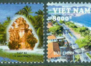 Vietnam – M 3352-3353 Nha Trang-stranden, Khanh Hòa -provinsen, 2 kpl + tab **