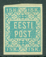 Estland – M    2B Värdetal med myntuppgift, 15 K **