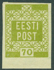 Estland – M    4 Värdetal med myntuppgift, 70 (P) **