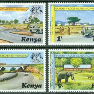 Kenya – M   92-95 Motorväg från Nairobi till Addis Abeba, Etiopien, 4 kpl **