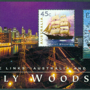Irland – M BL  32 Int frimärksutställning ”Australia 99”, block stpl