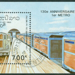 Laos – M BL 145 Tunnelbanor 130 år, Post-tunnelbanan i London, block stpl