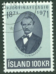 Island – F  493 Patriotiska Sällskapet 100 år, 100 kr stpl