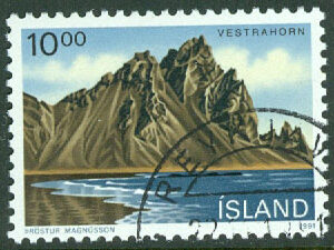 Island – F  777 Landskap V, Vestrahorn, 10 kr stpl