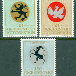 Liechtenstein – M  514-516 Kyrkliga skyddshelgons vapensköldar I, 3 kpl **