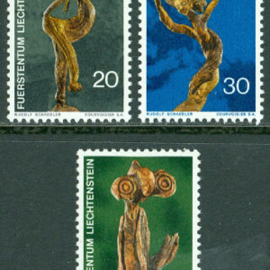 Liechtenstein – M  567-569 Rotkonst av Rudolf Schädler, 3 kpl **