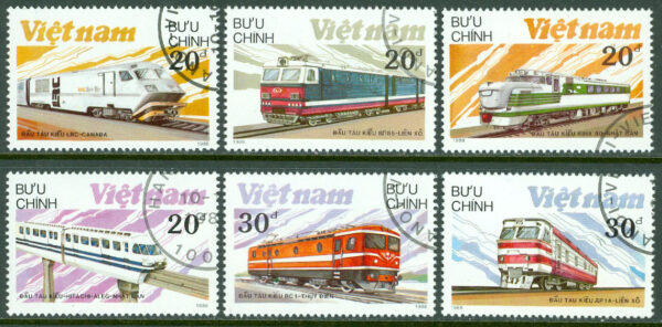 Vietnam - M 1966-1971 Lokomotiv bla RC 1, 6 ol stpl
