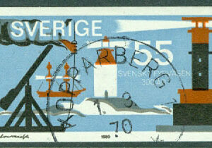 F  680 Svenskt fyrväsen 55 öre. KOPPARBERG 1.3.70  (T/Väs)