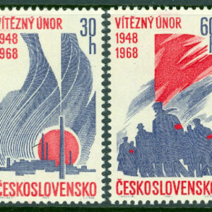 Tjeckoslovakien – M 1770-1771 20-årsdagen av februarikuppen, 2 kpl **