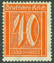 Deutsches Reich – M  182 Siffertyp, 40 Pf **