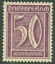 Deutsches Reich – M  183 Siffertyp, 50 Pf **