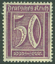 Deutsches Reich – M  183 Siffertyp, 50 Pf **