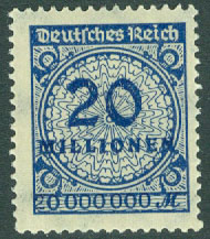 Deutsches Reich – M  319 A Siffertyp, 20 Mio **