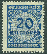 Deutsches Reich – M  319 A Siffertyp, 20 Mio **