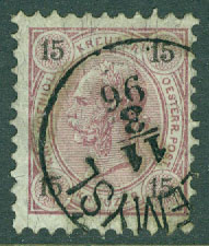 Österrike – M   56 Kejsare Franz Joseph, 15 Kr stpl