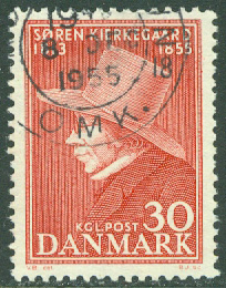 Danmark – F  374 Sören Kirkegaard, 1 kpl stpl