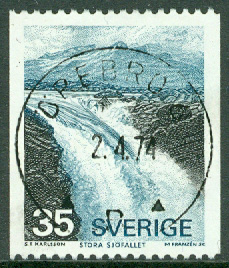 F  865 Stora Sjöfallet. Prakt ÖREBRO 1  2.4.74  (T/Nä)