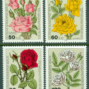 Berlin – M  680-683 Trädgårdsrosor, 4 kpl **