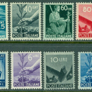 Italien – M  682-685, 687-691, 693-695, 697, 699-701 Bruksmärken ”Demokrati”, 16 ol *