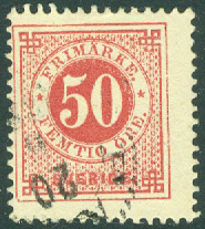F   36 Ringtyp tandn. 13, 50 öre stpl