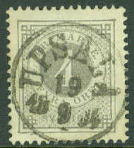 F   29 Ringtyp 4 öre t. 13. UPSALA 19.9 1894  (C/U)