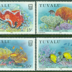 Tuvalu – M  485-488 Livet på korallrevet II, 4 kpl **